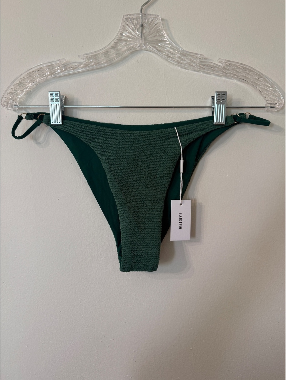 Slate Swim green cheeky bikini bottoms - L/XL
